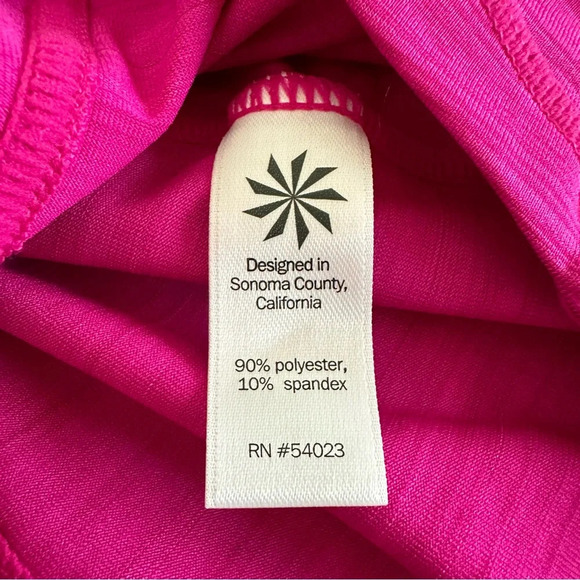 Athleta size XST Tall Pink Pacifica Quarter Zip Top UPF Sun Protection Fitted - Picture 4 of 5